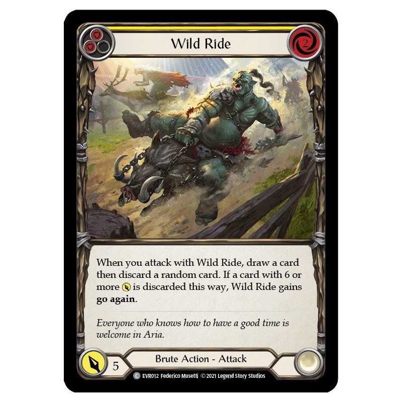 Wild Ride Yellow FOIL [EVR012-RF]