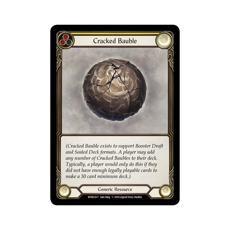 Cracked Bauble Yellow [U-WTR224]
