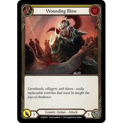 Wounding Blow Yellow FOIL [U-WTR204-RF]