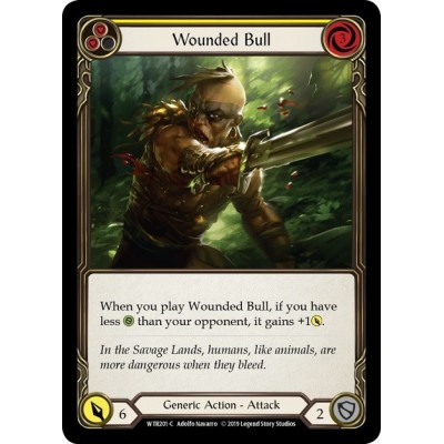 Wounded Bull Yellow FOIL [U-WTR201-RF]