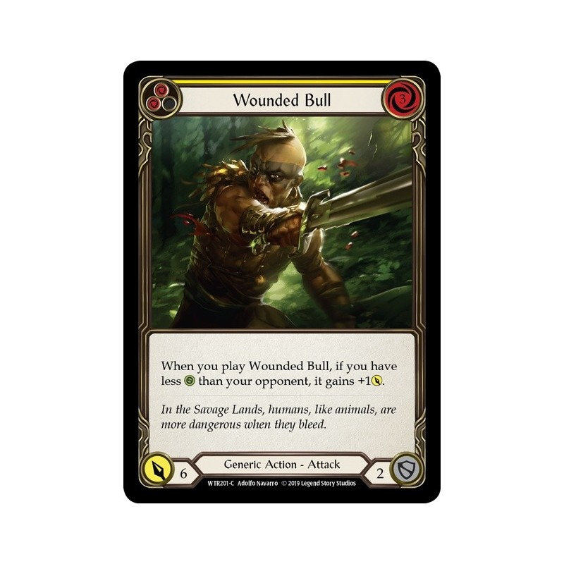 Wounded Bull Yellow FOIL [U-WTR201-RF]