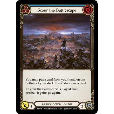 Scour the Battlescape Blue FOIL [U-WTR196-RF]
