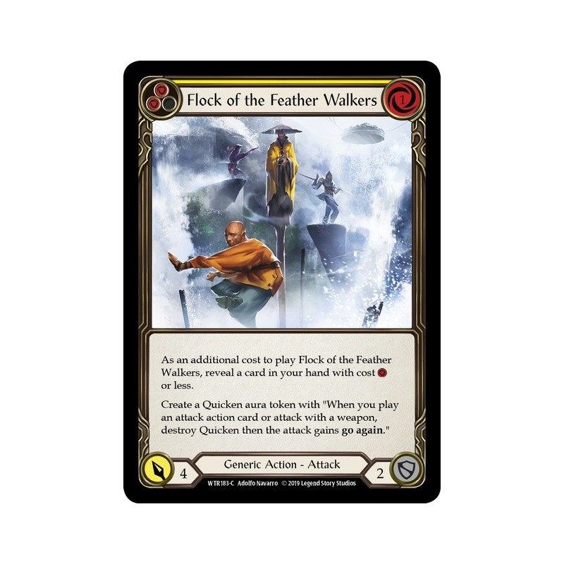 Flock of the Feather Walkers Yellow FOIL [U-WTR183-RF]