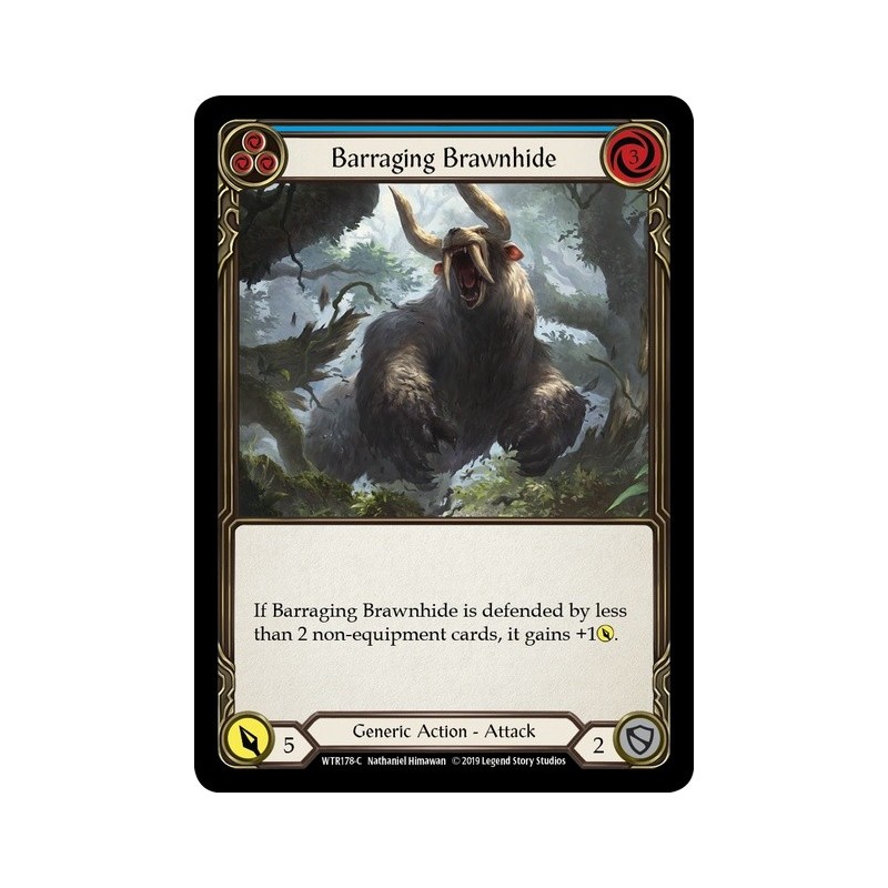 Barraging Brawnhide Blue FOIL [U-WTR178-RF]