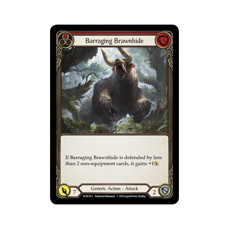 Barraging Brawnhide Red FOIL [U-WTR176-RF]