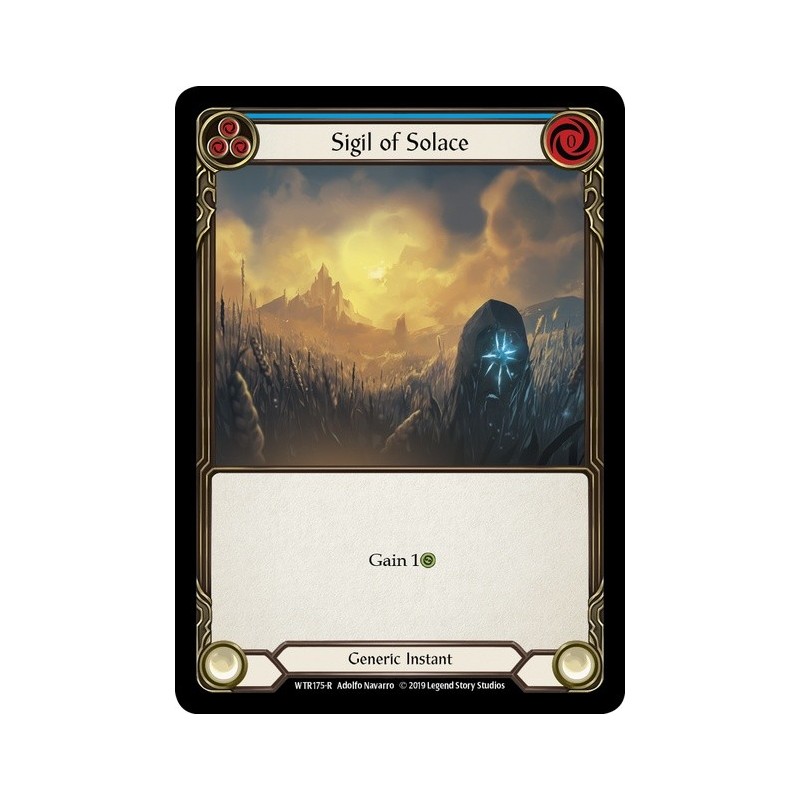 Sigil of Solace Blue FOIL [U-WTR175-RF]
