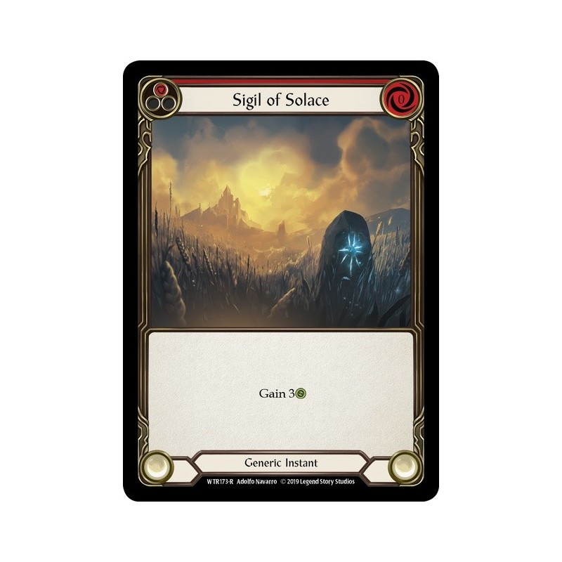 Sigil of Solace Red FOIL [U-WTR173-RF]