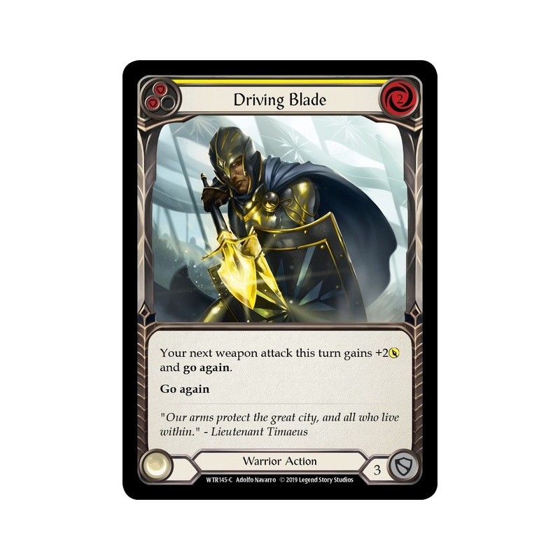 Driving Blade Yellow FOIL [U-WTR145-RF]