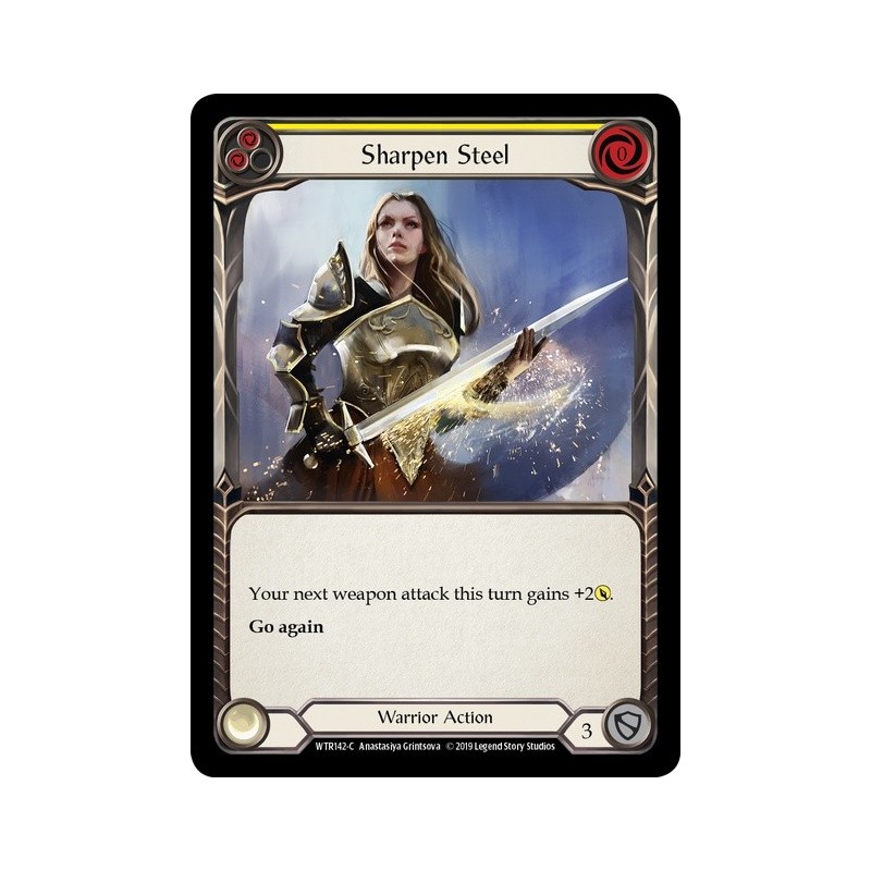 Sharpen Steel Yellow FOIL [U-WTR142-RF]