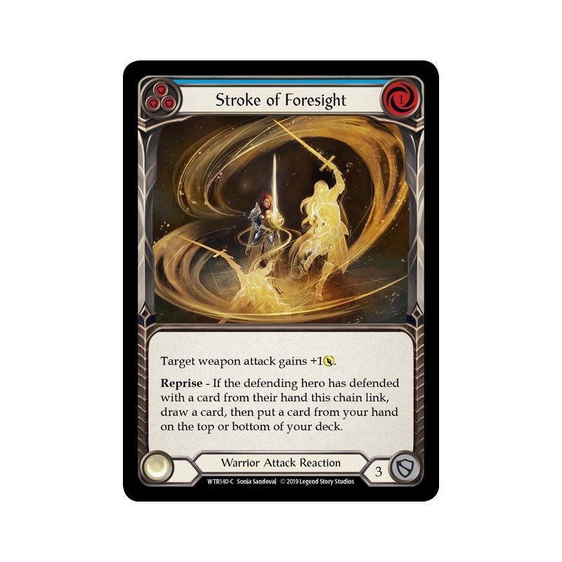 Stroke of Foresight Blue FOIL [U-WTR140-RF]