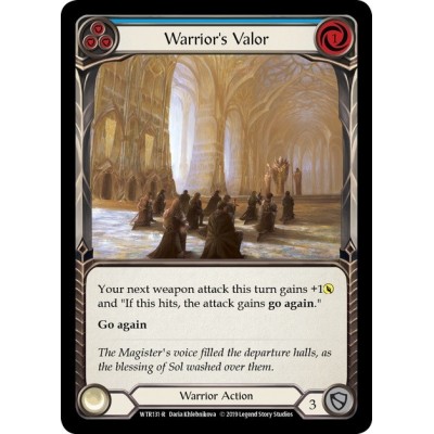Warrior's Valor Blue FOIL [U-WTR131-RF]