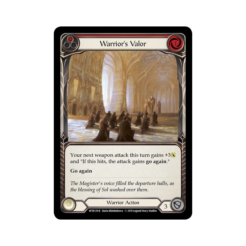 Warrior's Valor Red FOIL [U-WTR129-RF]