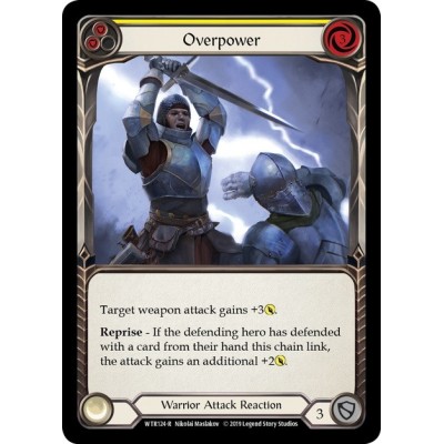 Overpower Yellow FOIL [U-WTR124-RF]