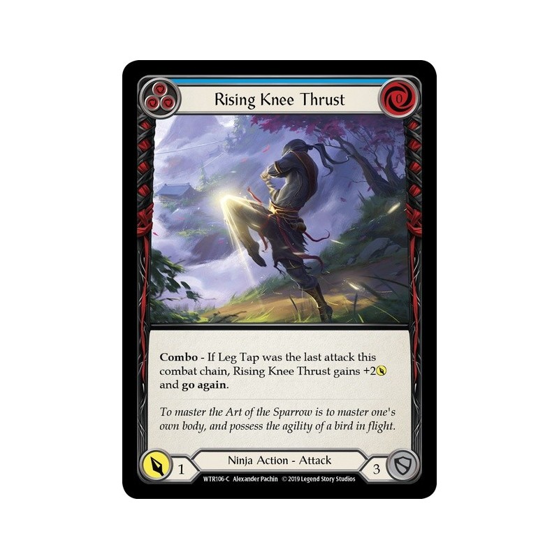 Rising Knee Thrust Blue FOIL [U-WTR106-RF]
