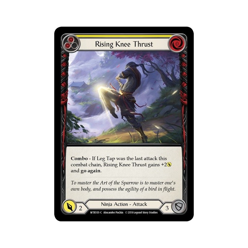 Rising Knee Thrust Yellow FOIL [U-WTR105-RF]