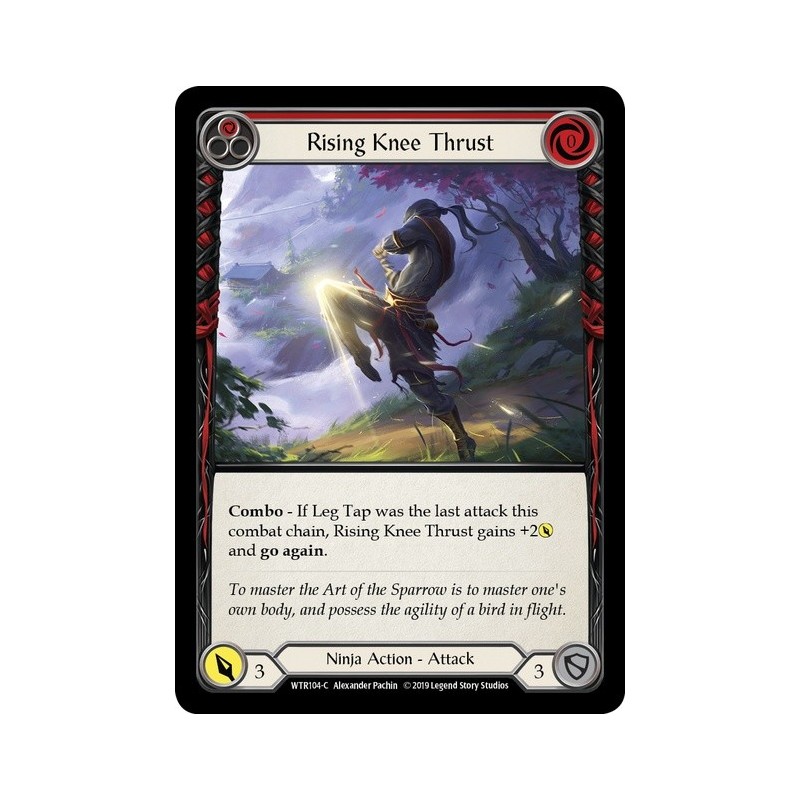 Rising Knee Thrust Red FOIL [U-WTR104-RF]