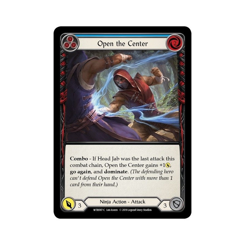 Open the Center Blue FOIL [U-WTR097-RF]