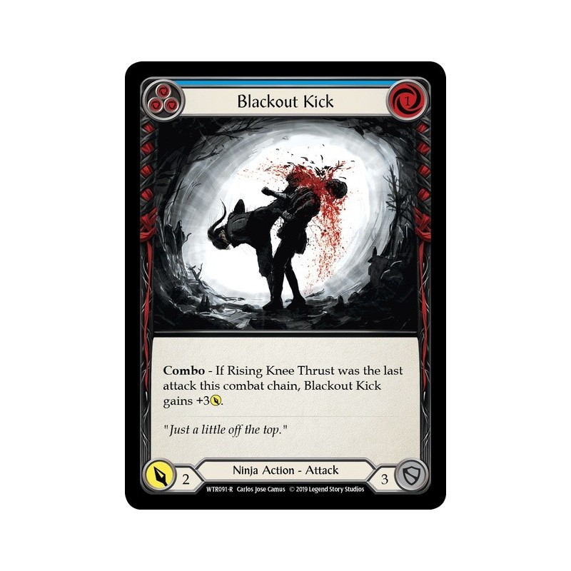 Blackout Kick Blue FOIL [U-WTR091-RF]