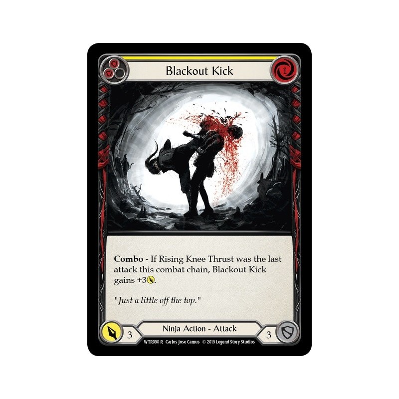Blackout Kick Yellow FOIL [U-WTR090-RF]