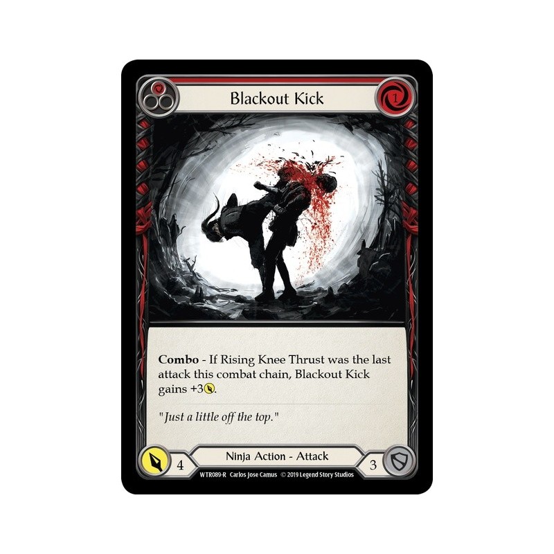 Blackout Kick Red FOIL [U-WTR089-RF]