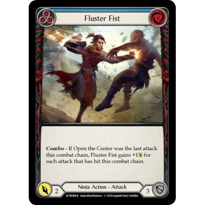 Fluster Fist Blue FOIL [U-WTR088-RF]