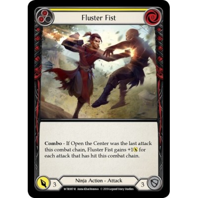 Fluster Fist Yellow FOIL [U-WTR087-RF]