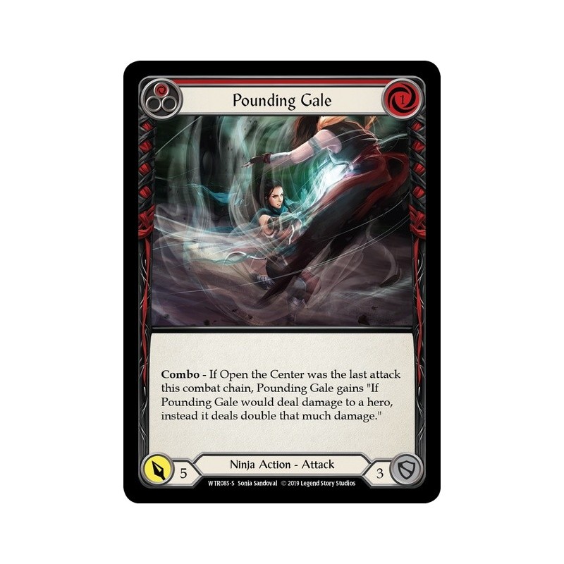 Pounding Gale Red FOIL [U-WTR085-RF]