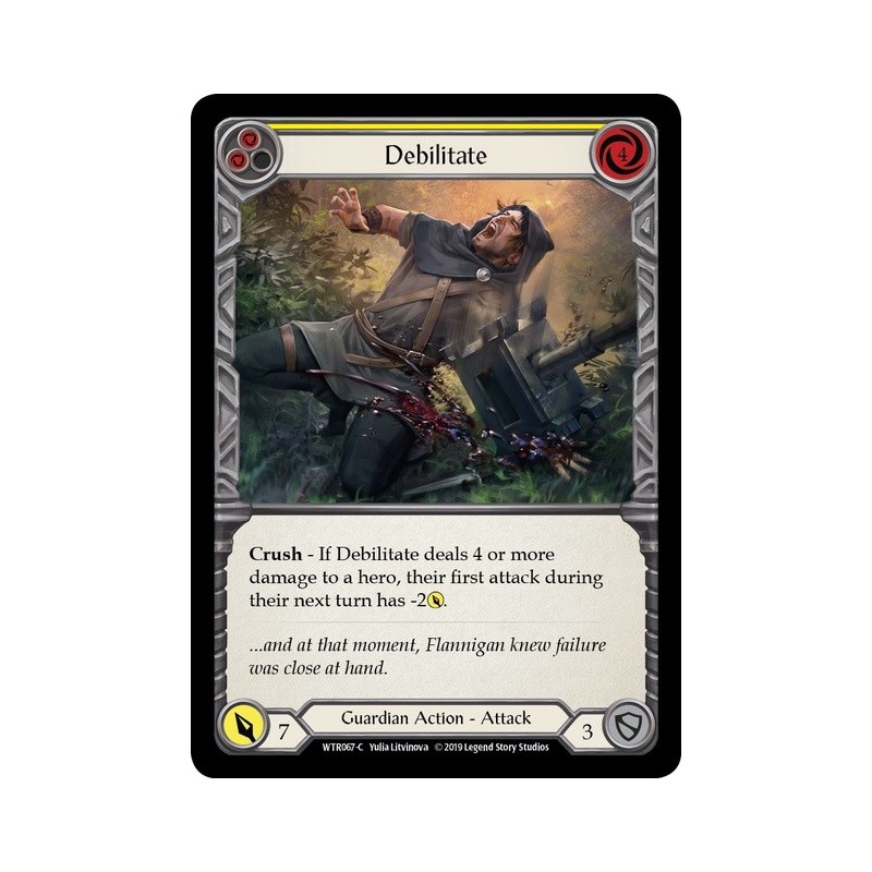 Debilitate Yellow FOIL [U-WTR067-RF]
