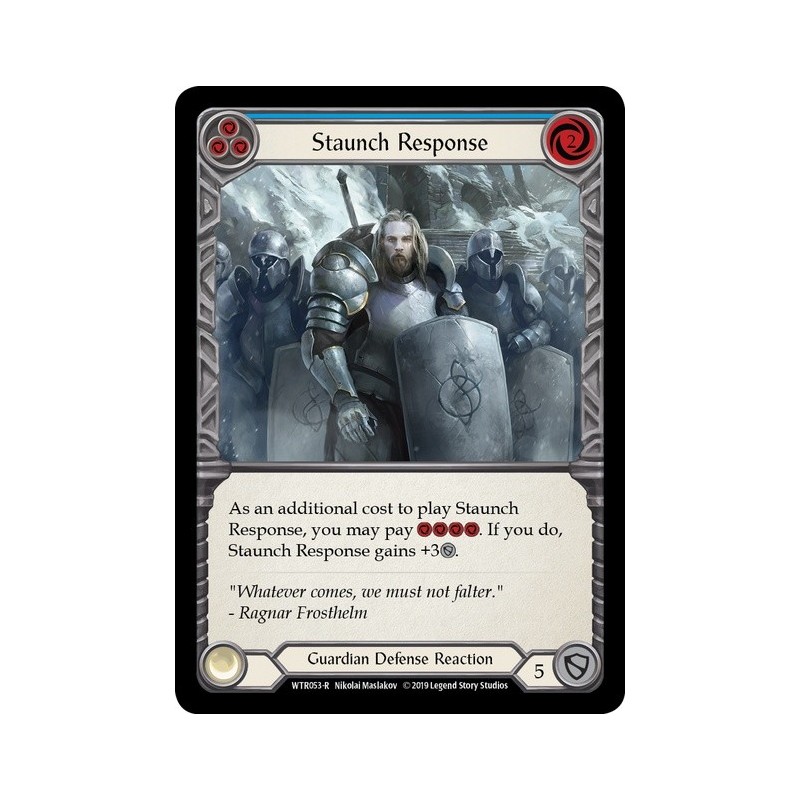 Staunch Response Blue FOIL [U-WTR053-RF]
