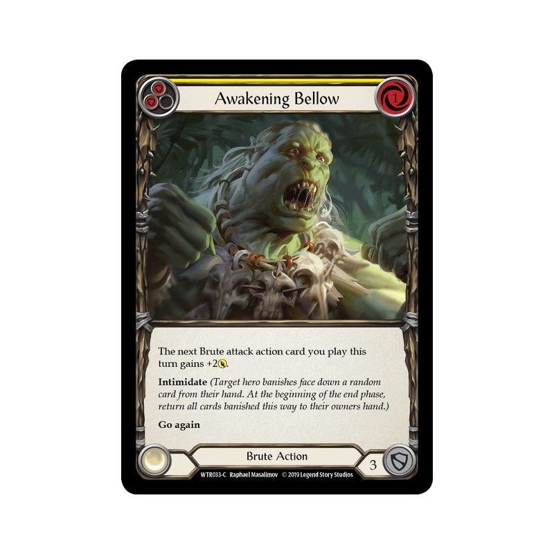 Awakening Bellow Yellow FOIL [U-WTR033-RF]