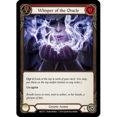 Whisper of the Oracle Red FOIL [U-ARC215-RF]
