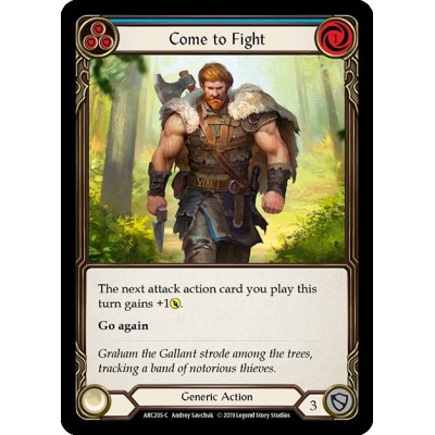 Come to Fight Blue FOIL [U-ARC205-RF]
