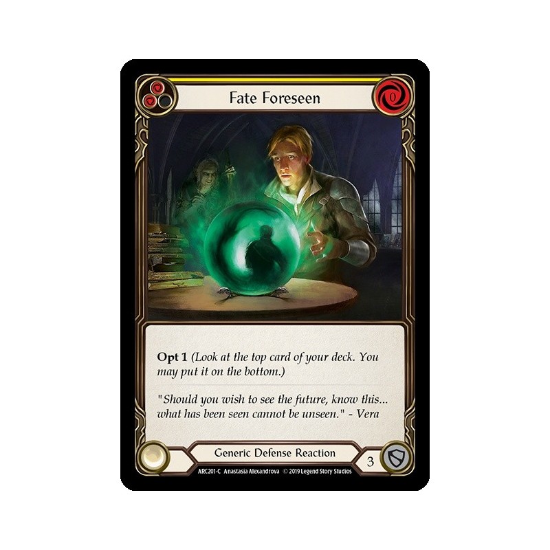 Fate Foreseen Yellow FOIL [U-ARC201-RF]