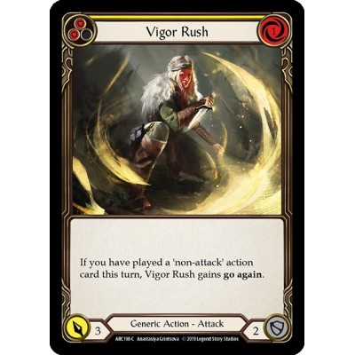 Vigor Rush Yellow FOIL [U-ARC198-RF]