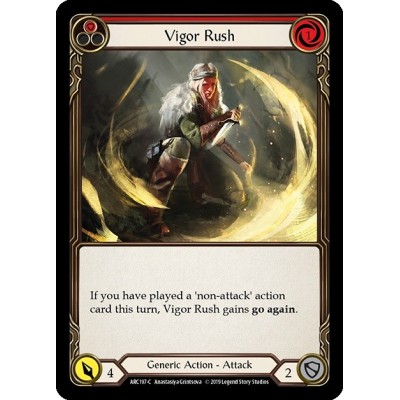 Vigor Rush Red FOIL [U-ARC197-RF]