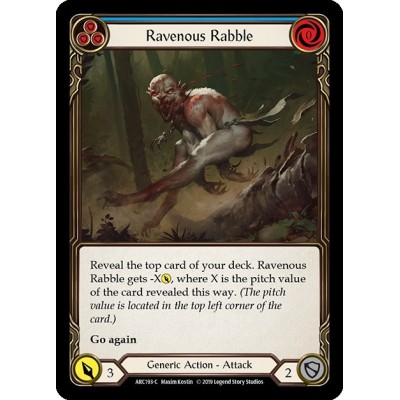 Ravenous Rabble Blue FOIL [U-ARC193-RF]
