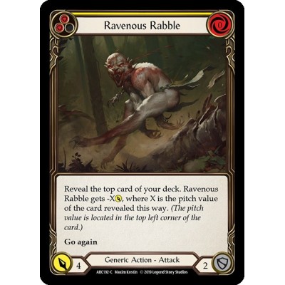 Ravenous Rabble Yellow FOIL [U-ARC192-RF]