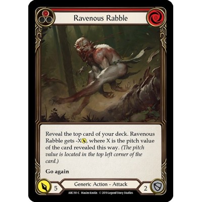 Ravenous Rabble Red FOIL [U-ARC191-RF]