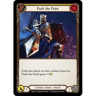 Push the Point Yellow FOIL [U-ARC189-RF]
