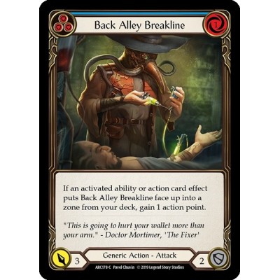 Back Alley Breakline Blue FOIL [U-ARC178-RF]