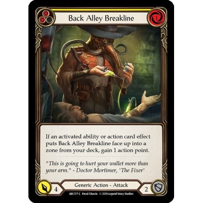 Back Alley Breakline Yellow FOIL [U-ARC177-RF]
