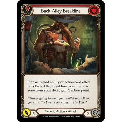 Back Alley Breakline Red FOIL [U-ARC176-RF]