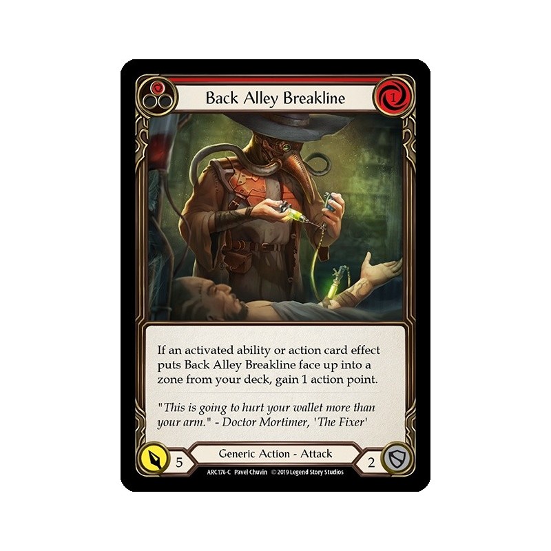 Back Alley Breakline Red FOIL [U-ARC176-RF]