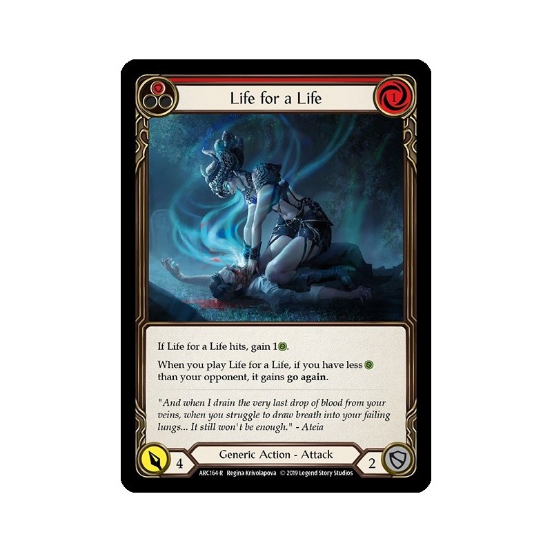 Life for a Life Red FOIL [U-ARC164-RF]