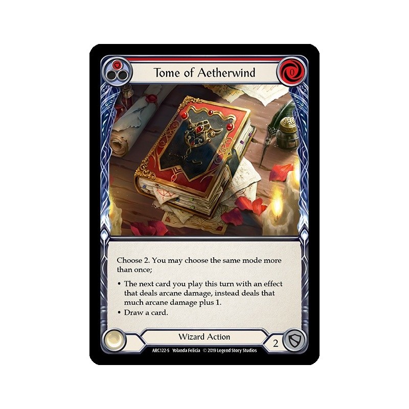 Tome of Aetherwind Red FOIL [U-ARC122-RF]