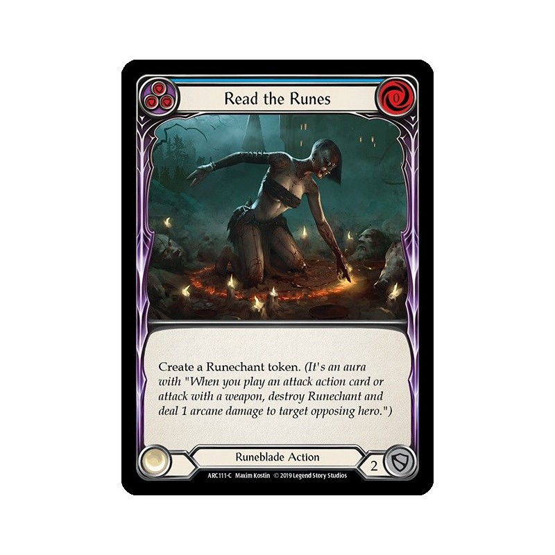Read the Runes Blue FOIL [U-ARC111-RF]