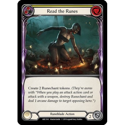 Read the Runes Yellow FOIL [U-ARC110-RF]