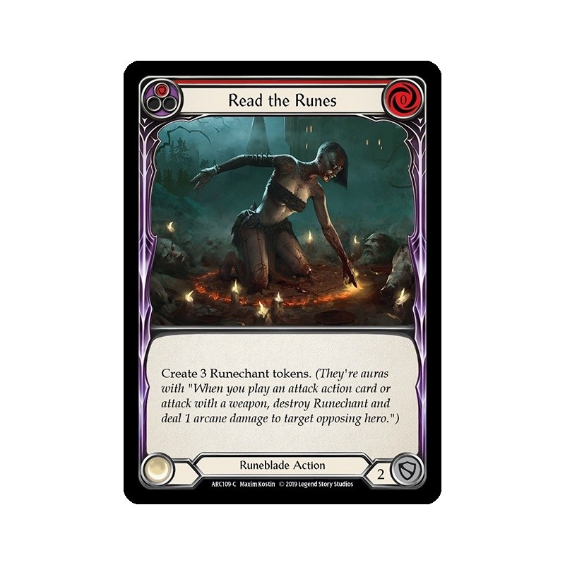 Read the Runes Red FOIL [U-ARC109-RF]