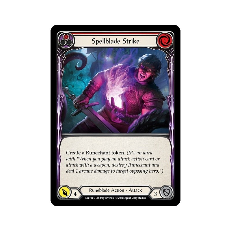 Spellblade Strike Red FOIL [U-ARC103-RF]