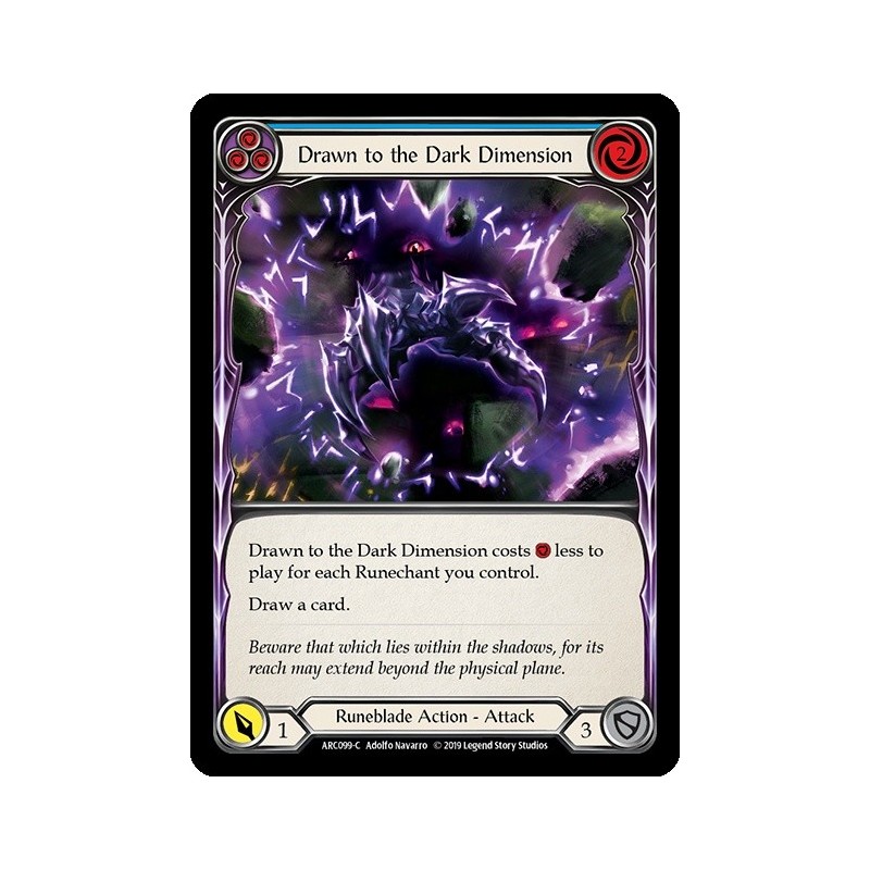 Drawn to the Dark Dimension Blue FOIL [U-ARC099-RF]
